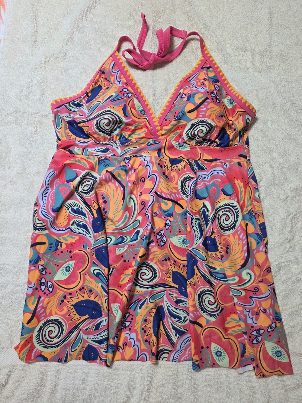 Ladies Long Tankini Bathingsuit Top 2xl